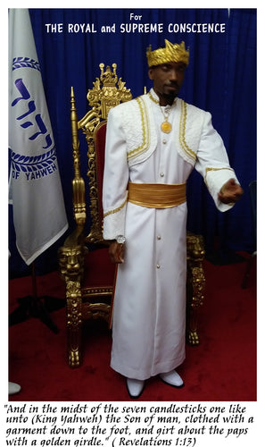 KING YAHWEH ROYAL ATTIRE! Custom Made Robe Set, King Yahweh 