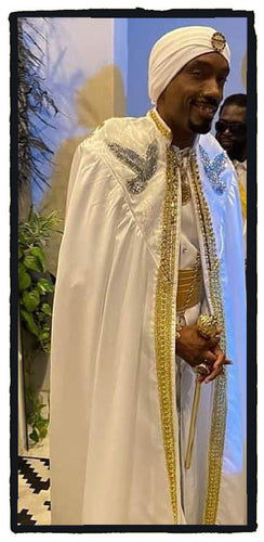 KING YAHWEH ROYAL ATTIRE! Custom Made Royal Cape, White with Gold Border, Front has trim  and silver heavenly doves. New!