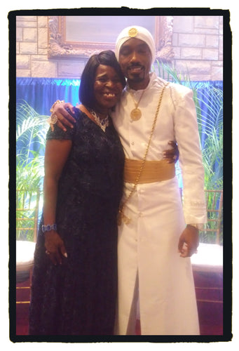 KING YAHWEH ROYAL ATTIRE! Custom Made Robe Set,   Royal Ball I, White Robe with Diamond Rhinestones